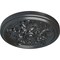 Ekena Millwork Katheryn Ceiling Medallion (Fits Canopies up to 2 1/8"), Hand-Painted Pewter, 14 1/2"OD x 2 3/4"P CM14KTPES - alternate 4